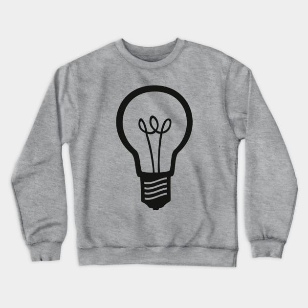 Simple Light Bulb Crewneck Sweatshirt by XOOXOO